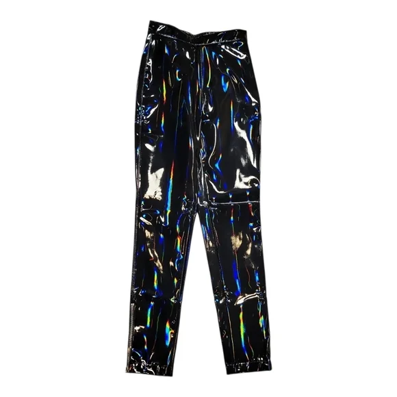 $1050 BALMAIN Holographic Pant Size 36 US 4 - Picture 11 of 13